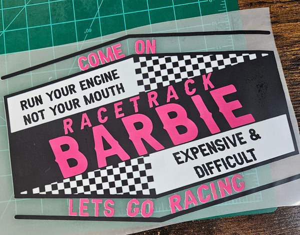 Race Track Barbie