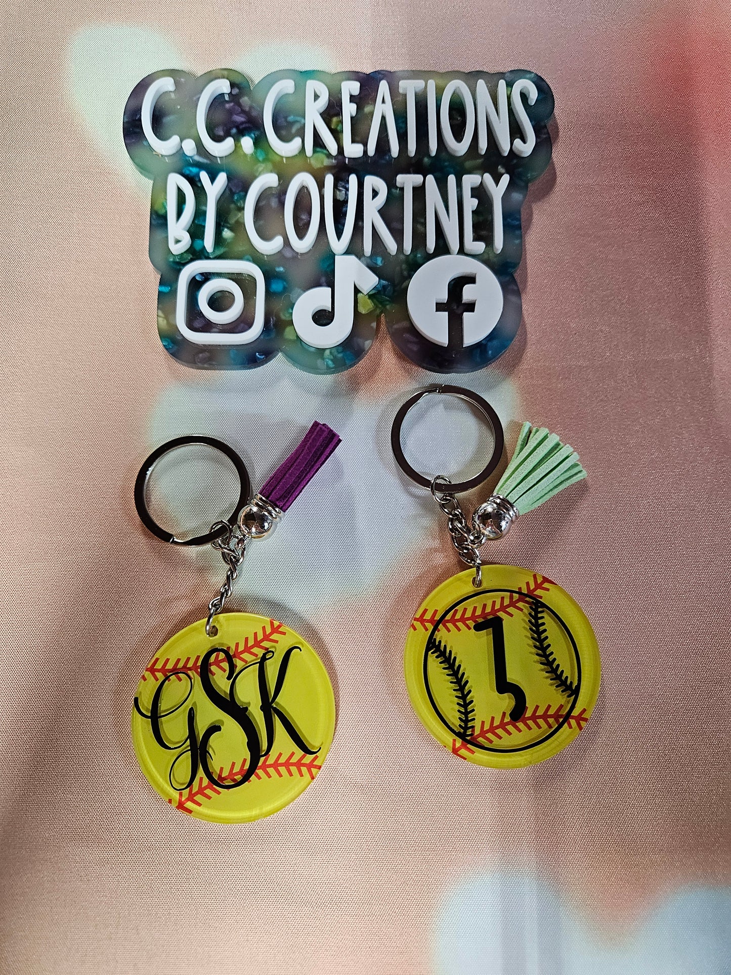 Baseball/Softball Acrylic Keychains