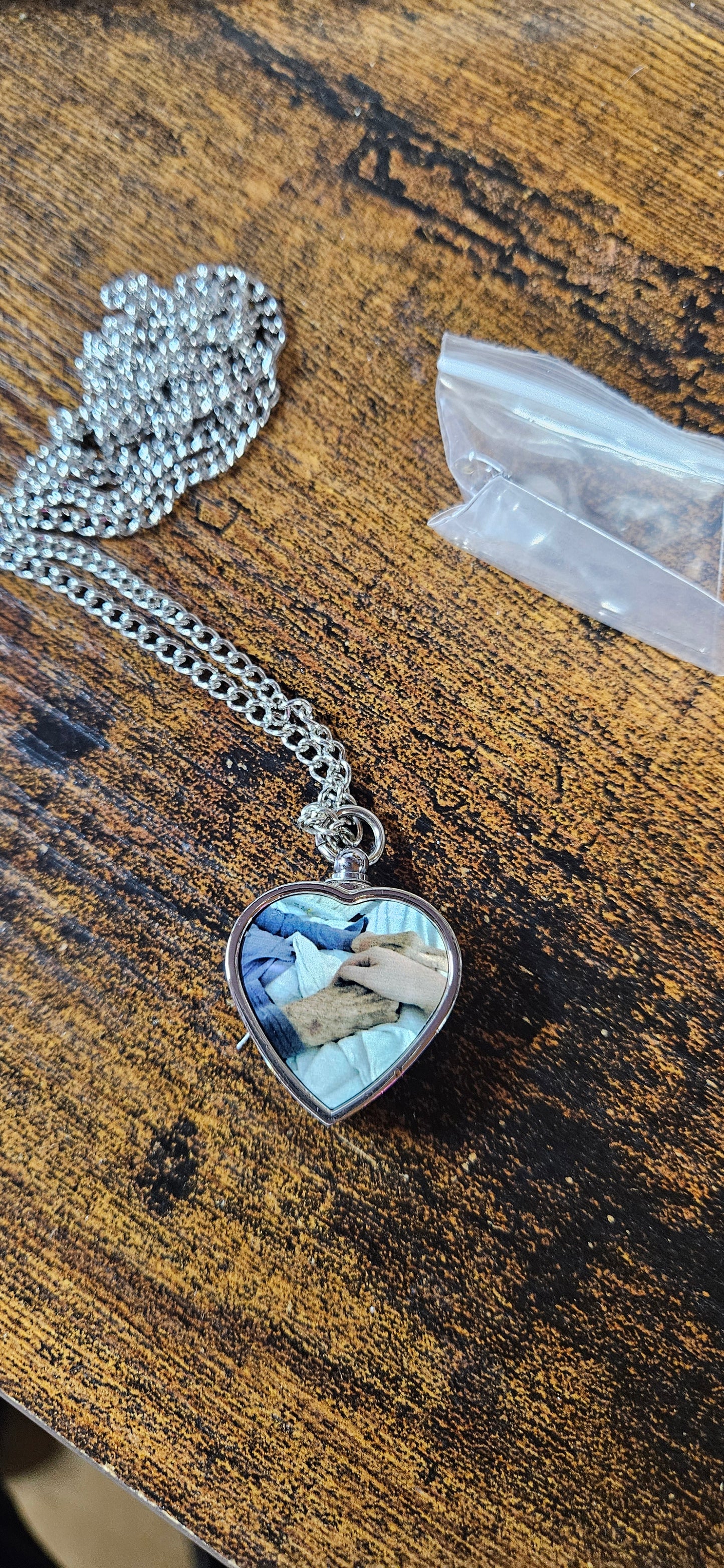 Urn/Ashes Photo Necklace