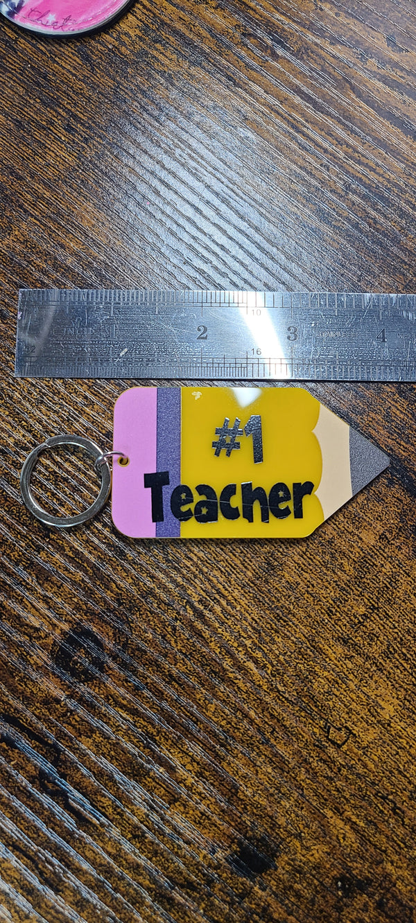 Flat Pencil Keychains