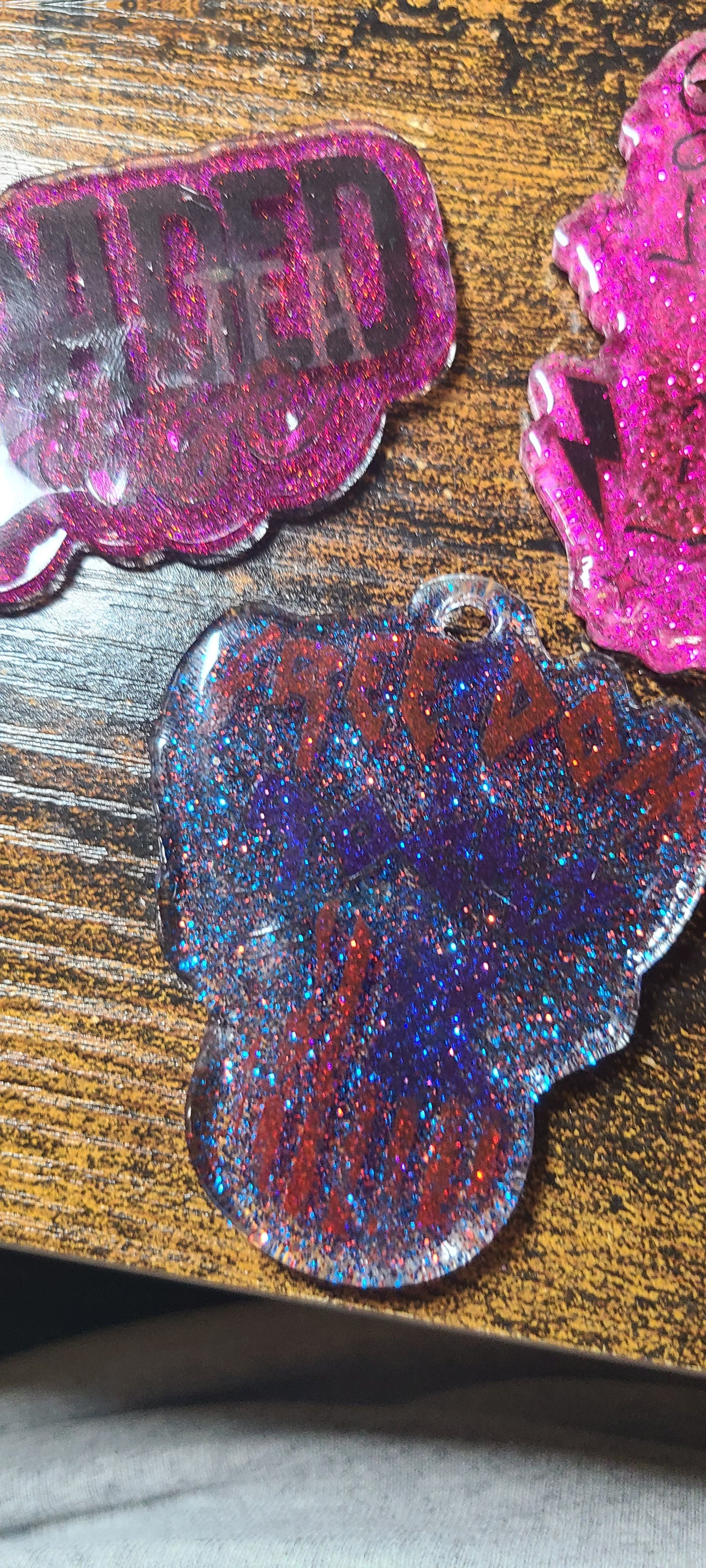 Glitter Keychains