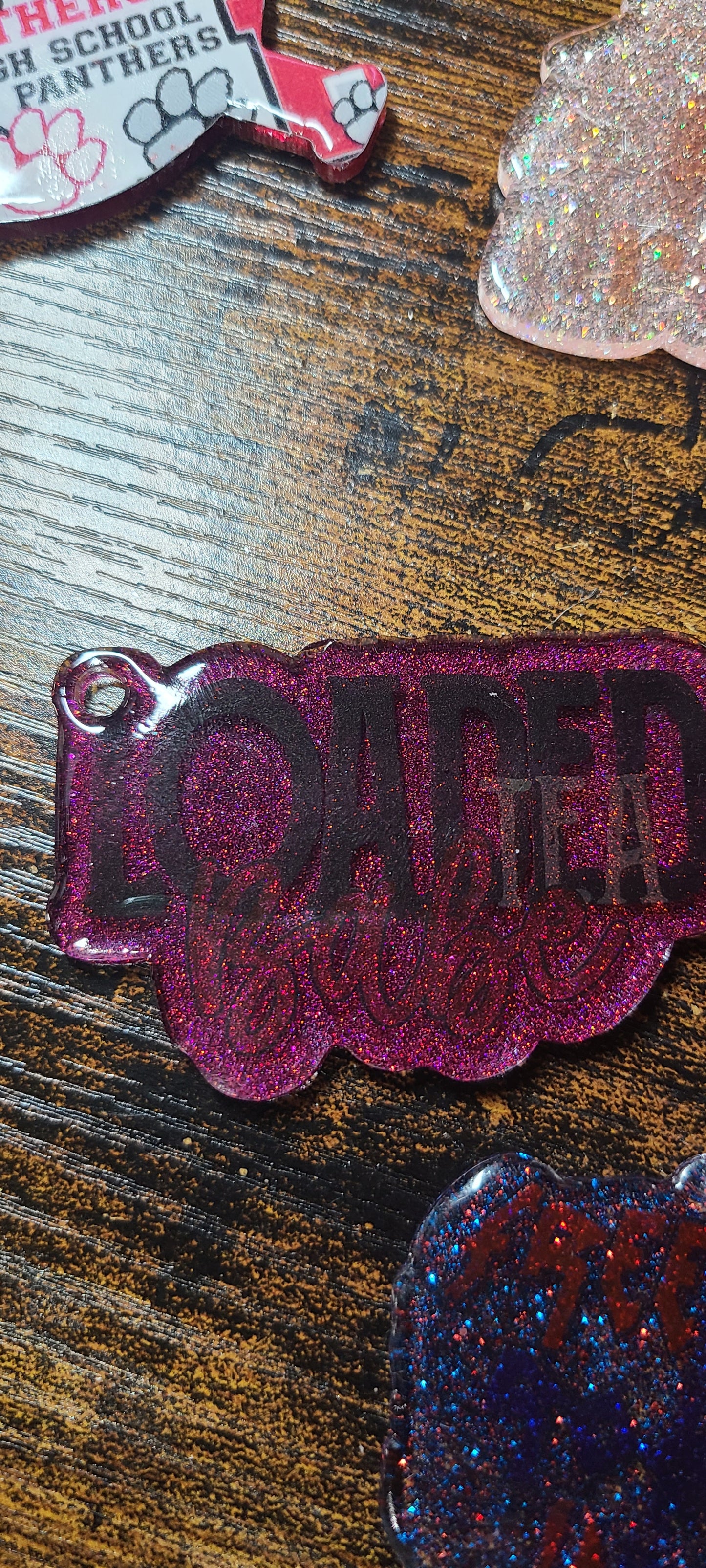 Glitter Keychains