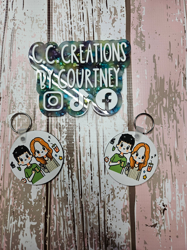 Custom Circle Keychains