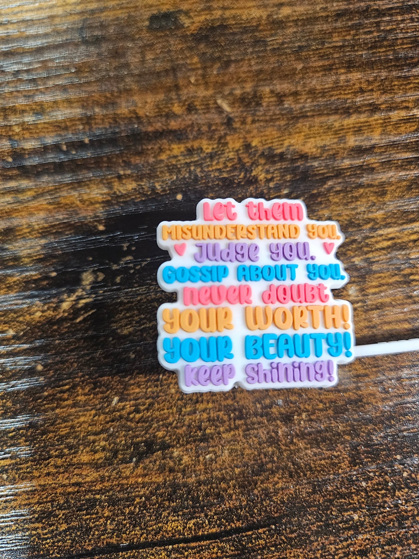 Sayings Straw Toppers