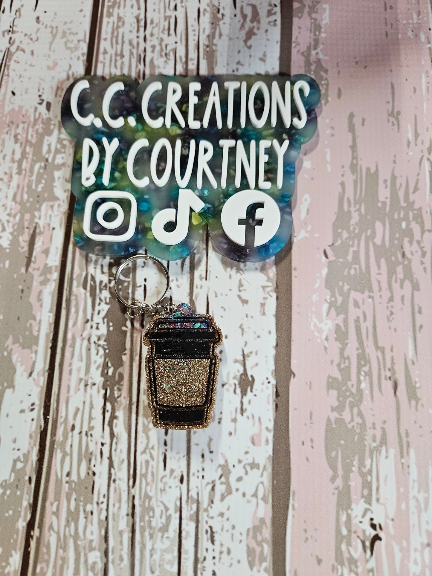 Resin Coffee Keychains