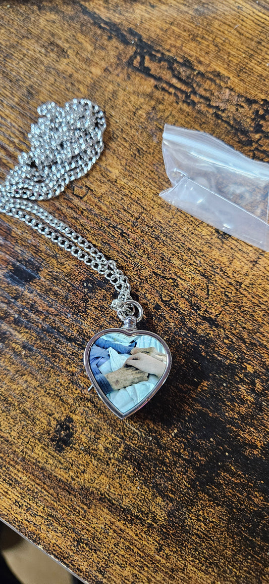 Urn/Ashes Photo Necklace