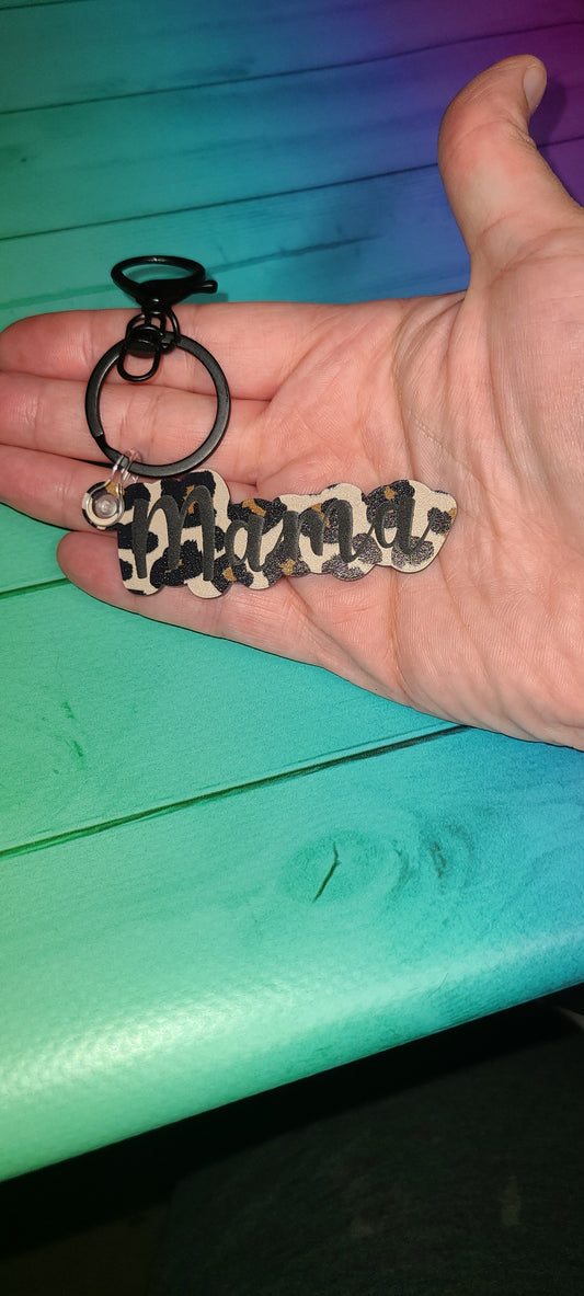 Mama Leopard Keychains