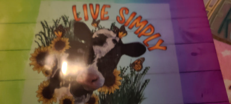 Live Simply Cow