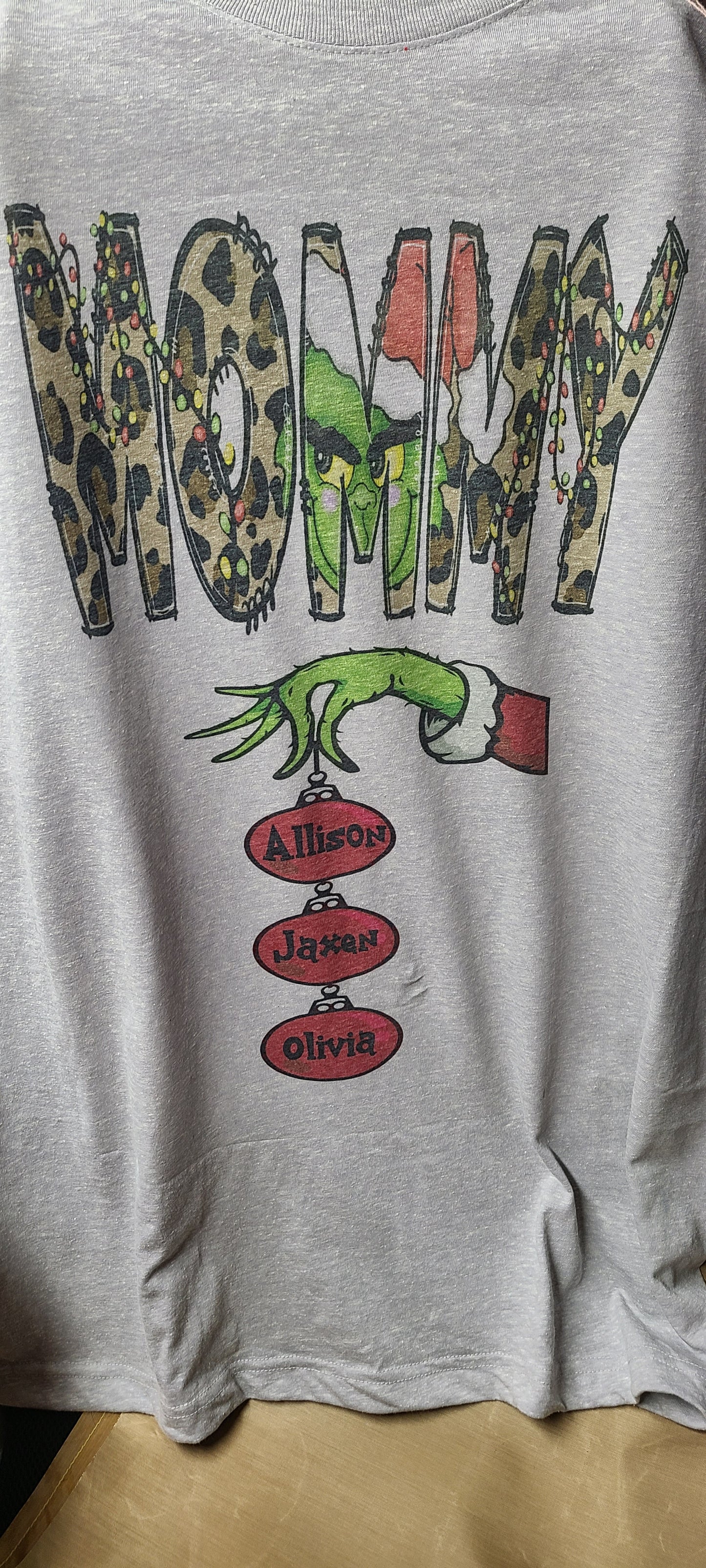 Grinch Mama Bulb Shirts