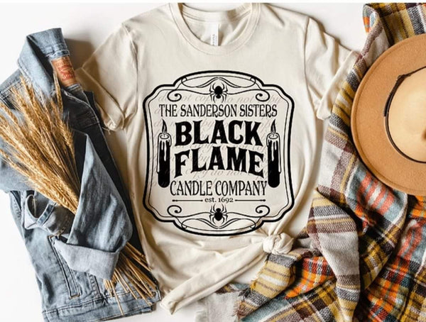 Black Flame Candle Black