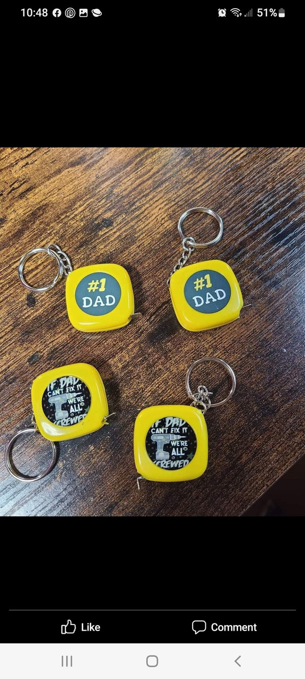 Measuring Tape Keychains