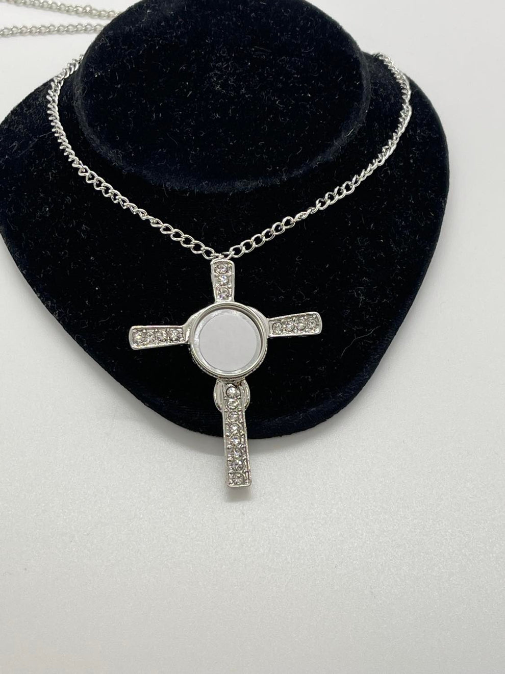 Photo Cross Necklace